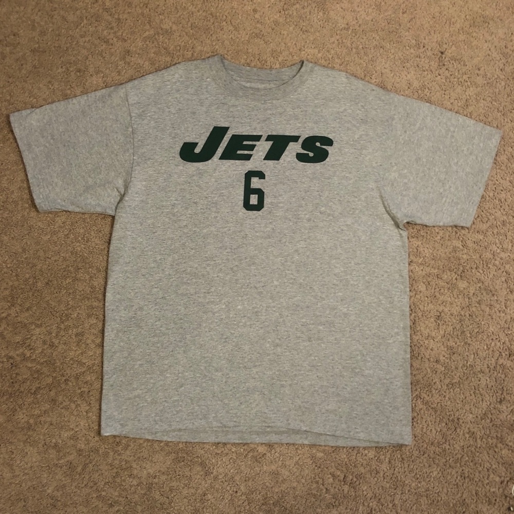 Men’s reebok NY Jets mark sanchez shirt gray large